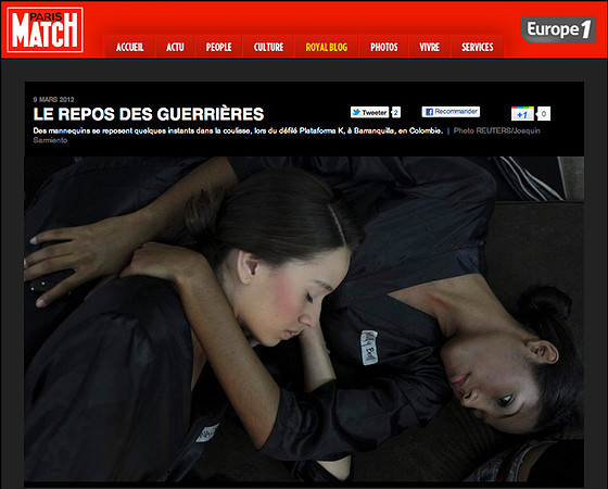 Paris MATCH, marzo de 2012