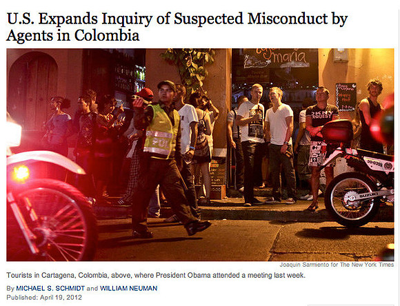 The New York, Secret Service  scandall, abril de 2012